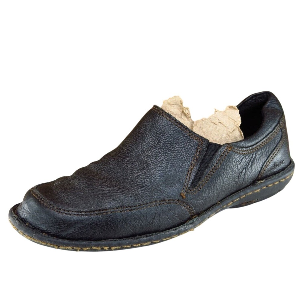 Born Concept Size 36.5‎ M Black Loafer Shoes Leather Women